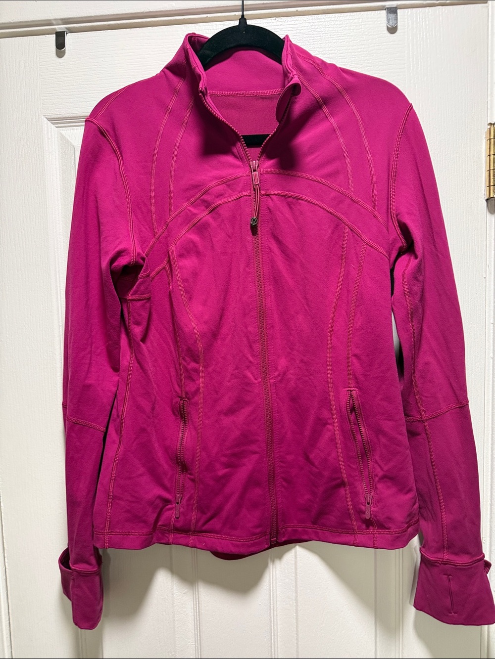 lululemon athletica Fuchsia Full-Zip Bomber Jacket